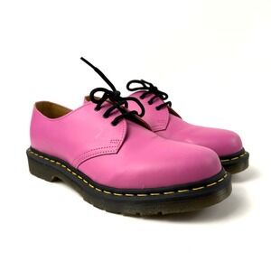 Dr. Martens Oxford Shoes Womens 9 Pink Smooth Leather 31009 Lace Up